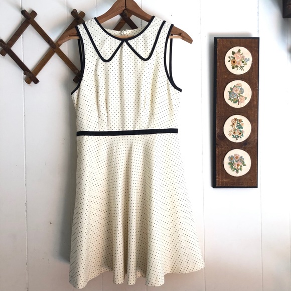 Urban Outfitters Dresses & Skirts - FREE WITH PURCHASE Cream Polka Dot Mini Dress